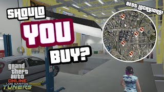 AUTO SHOP BUYERS GUIDE! BEST LOCATIONS & UPGRADES! (GTA 5 ONLINE TUNERS DLC)