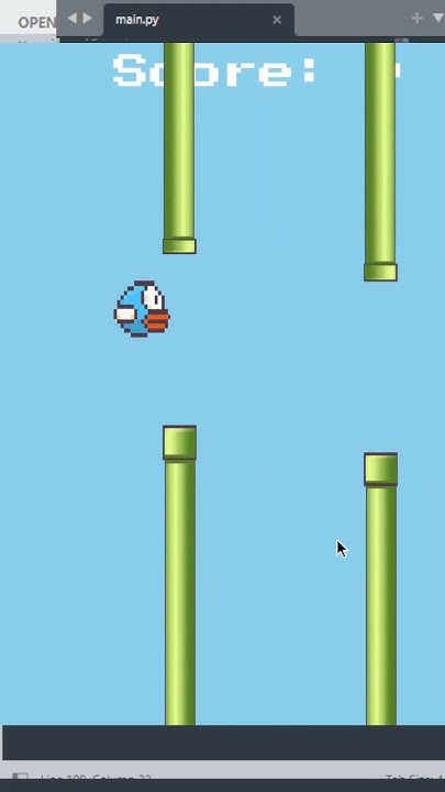 I made Flappy bird in Python pygame 🐦. - YouTube