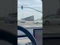 Tesla FSD maneuvers around car accident site.  #tesla #fsd