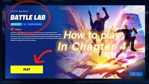 How to ACTUALLY play Battle Lab In Fortnite Chapter 4! (Where is Battle lab