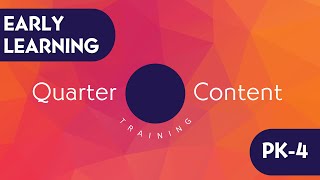 EARLY LEARNING PK-4 - Quarter 3 Content Training