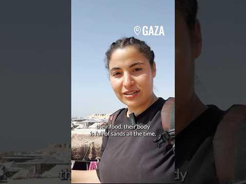 Bisan On Difficulties Facing Displaced Families In Al Mawasi Gaza Shorts