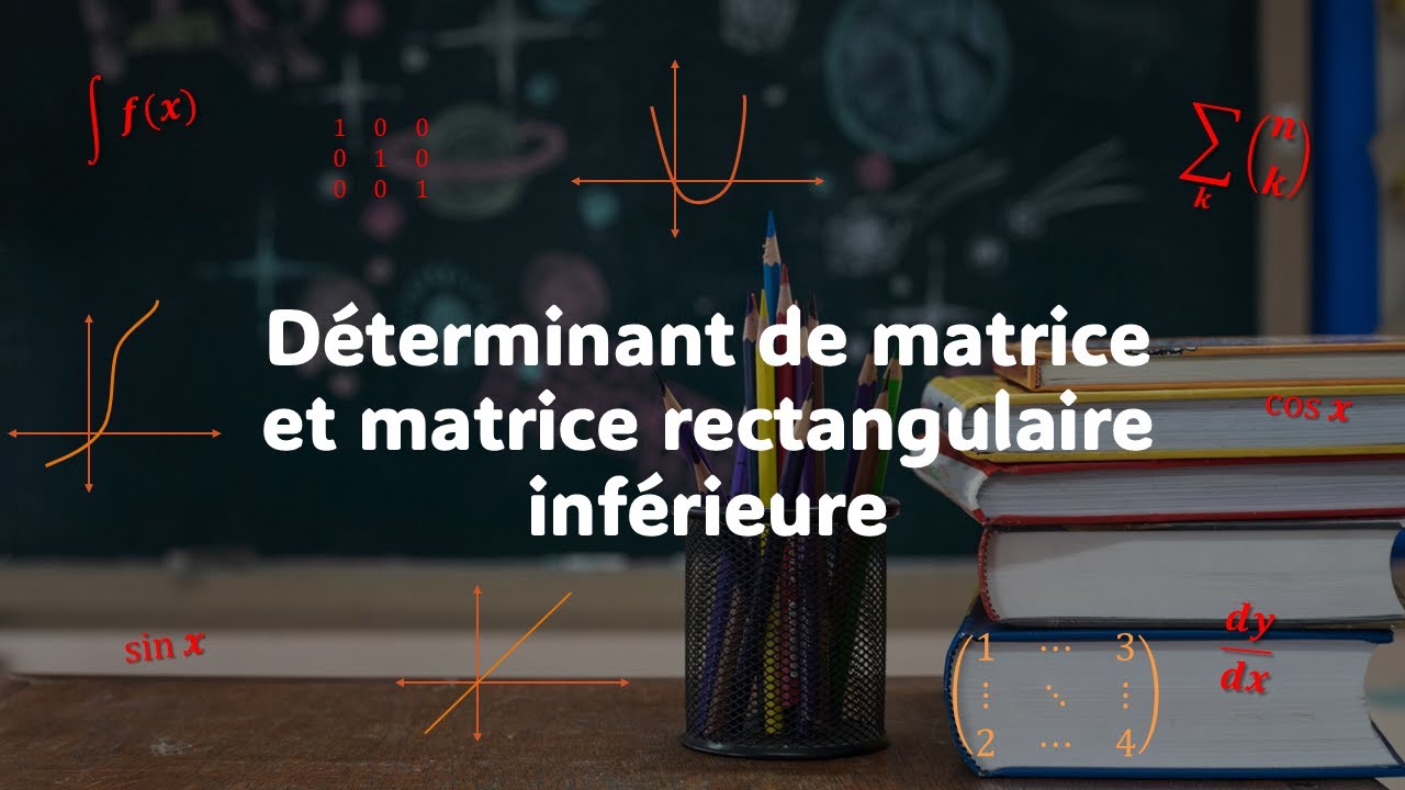 Déterminant de matrice et la matrice rectangulaire inférieure