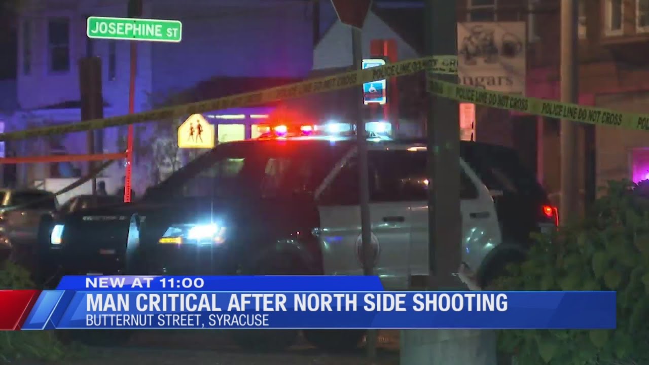 Man in critical condition after shooting on Syracuse's north side - YouTube