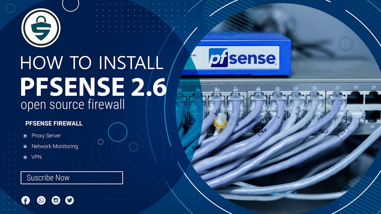 How to install pfSense 2.6 Firewall - YouTube