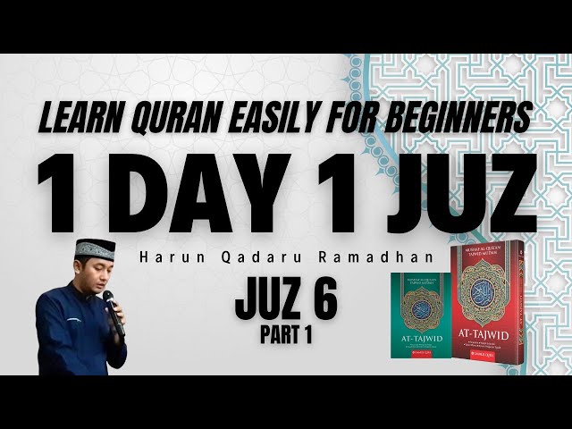 Learn Quran Slowly For Beginners - Juz 6 - 1 Day 1 Juz - Part 1 class=