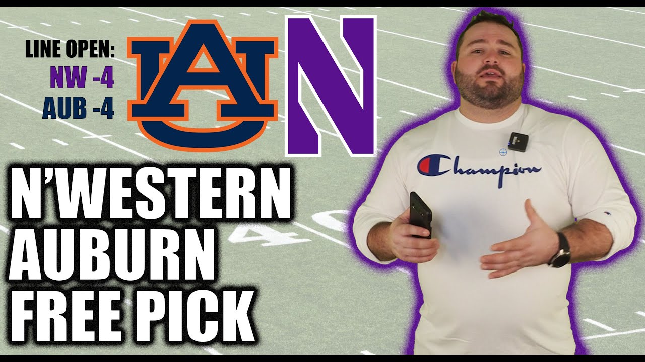 Auburn vs Northwestern Prediction Free College Football Picks