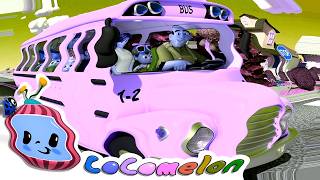 [1 HOUR LOOP] Wheels on the Bus 🔁 Fun Sound Variations &amp; Remix for Kids 🎉 Cocomelon Nursery Rhymes🎸
