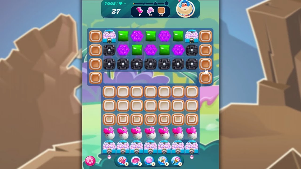 Candy Crush Saga LEVEL 7665 NO BOOSTERS (new version)🐟☑️ - YouTube
