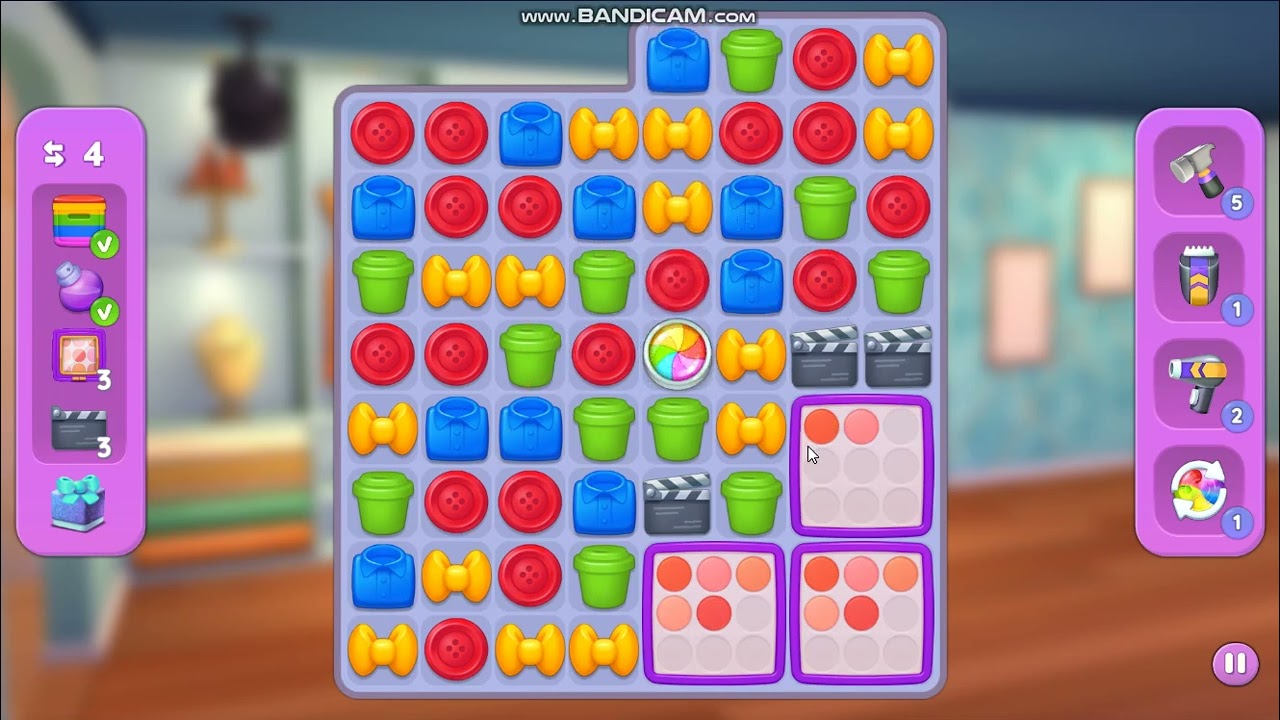 Makeover Match - Swap & Style level 215 no power-ups