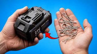 🔋Never Buy Drill Batteries Again! Use R-Clips and Watch What Happens😱 | DIY Hacks