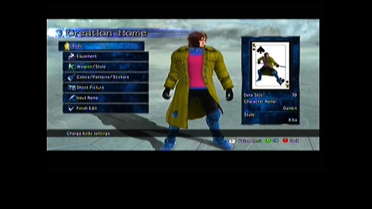 Soul Calibur 5 Creation - Gambit - YouTube