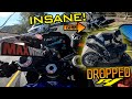 Insane Rider Almost Crashes Then Drops R1