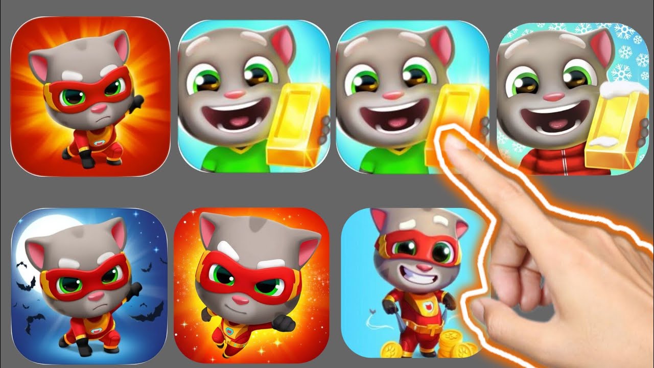 Nice‼️Tom Hero Dash Gameplay using Ginger, Talking Tom Universe, Android iOS Gemeplay 
