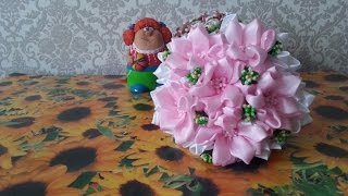 Оформление свадебного букета дублера для невесты / Making wedding bridal bouquets for the bride