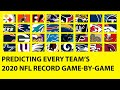 Predicting ALL 32 TEAMS 2020 NFL Record Game-by-Game