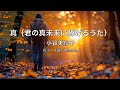 【自作カラオケ音源】 真(君の真未来に捧げるうた)/小谷美紗子