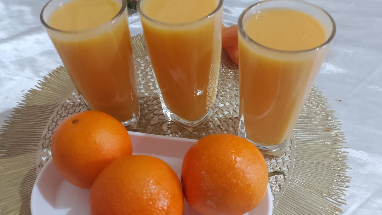 #عصير البرتقال 🍊و الجزر 🥕 عصير بارد و منعش وطبيعي 💯و اقتصادي