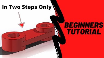 Solidworks Tutorial for Beginners |  Butterfly Valve  (Arm)