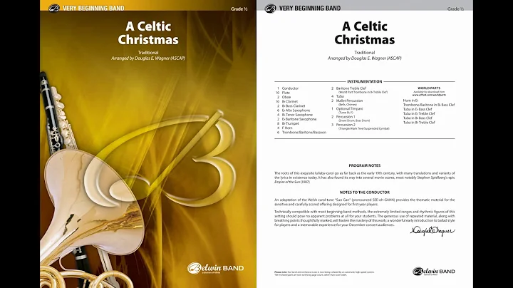 A Celtic Christmas, arr. Douglas E. Wagner  Score ...