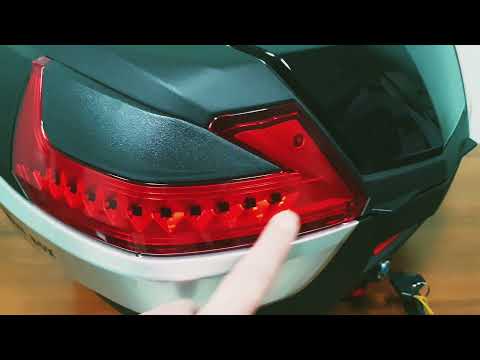 Кофр для  мотоцикла YM-0885 (V-47L) 53*47*35, видео 1