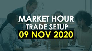 Intraday Trade Setup I 9 November 2020 I Stock Market News I Market Hour