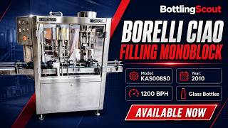 Used Filling Monoblock Borelli Ciao 1.200 bph on sale - Bottlingscout.com