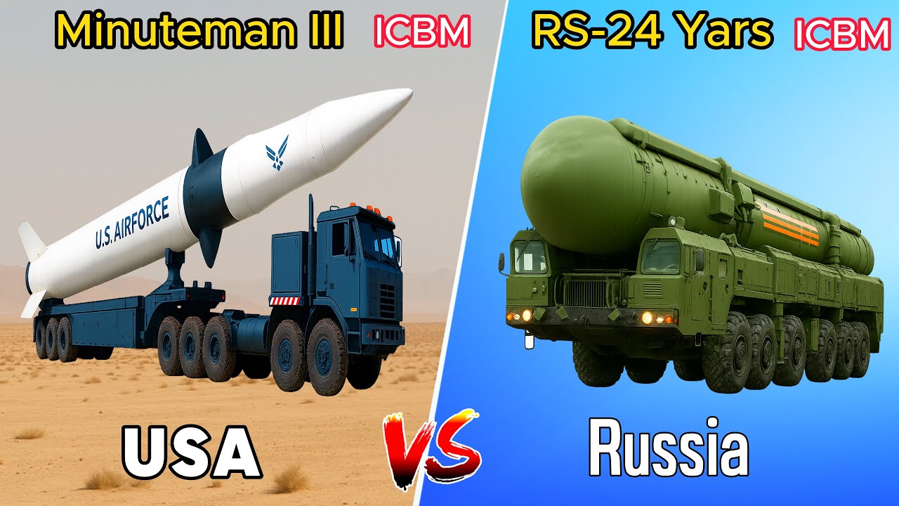 USA Minuteman III vs Russia's RS-24 Yars | Which ICBM is Best?