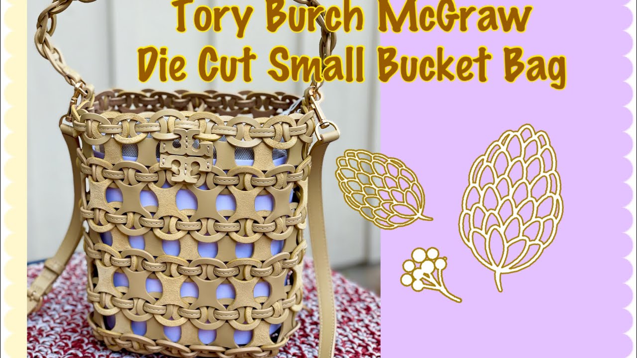 Tory Burch Mcgraw Die Cut Small Bucket Bag