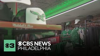 Eagles fans flock to Mitchell & Ness to stock up on gear ahead of Sunday's NFC Championship game