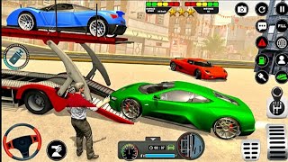 Truk Trailer Full Muatan Mobil Balap & Kendaraan Konstruksi -US Cargo Truck Driver Games 3d 2026 screenshot 5