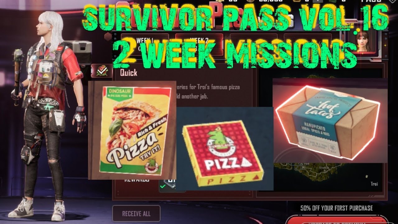 new state mobile:survivor pass vol.16🤩2 week missions🥰all locations😊нйю стэйт💋миссии2 недели,локации