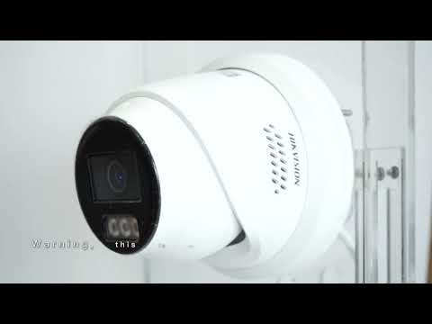 Hikvision DS-2CD2347G2-LSU/SL 4 MP ColorVu Strobe Light and Audible Warning Turret Network Camera