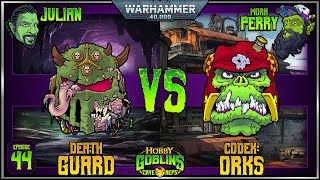 NEW Orks Dread Mob vs Death Guard: A Warhammer 40k Battle Report | 10th Edition 2000pts