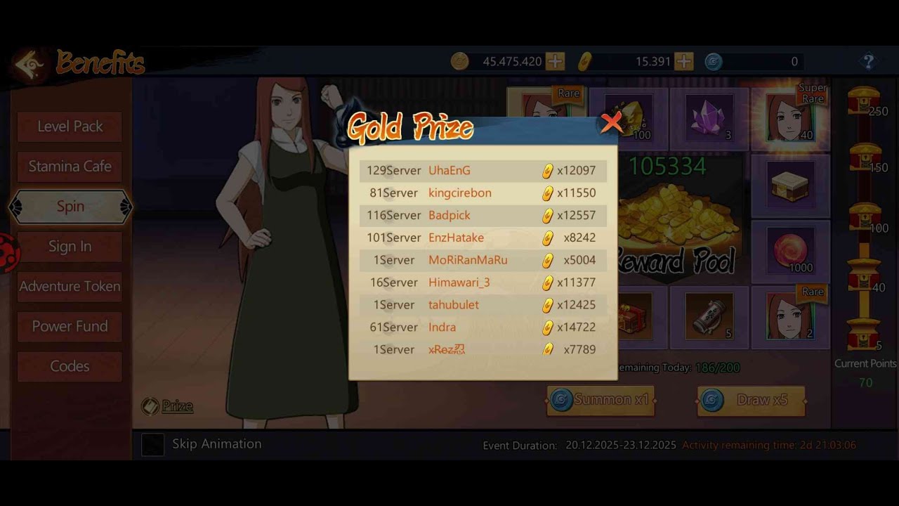 CEPOOT GUYS... 12k GOLD 🤣 CAEEERR.....‼️ SHINOBI ETERNAL STORM  (ANDROID)