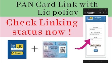 How to check PAN-LIC link status | LIC policy Pan link status #lic