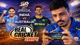 Semi Final : India vs Australia T20 World Cup 2026 | Real Cricket Swipe Gameplay screenshot 2