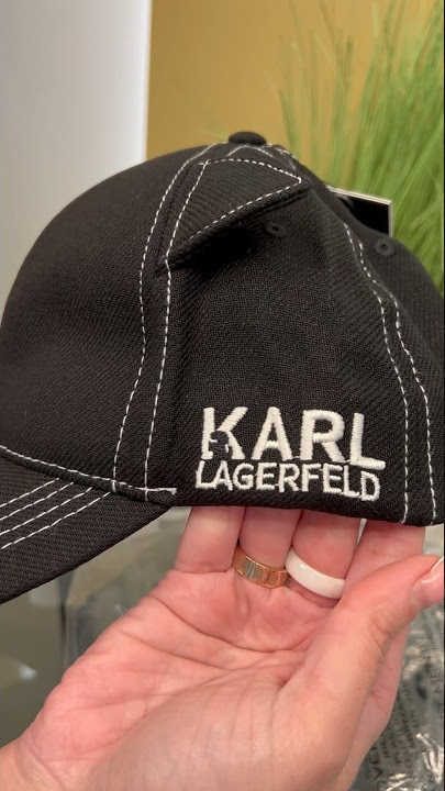 KARL LAGERFELD PARIS Cat Ear Baseball Hat