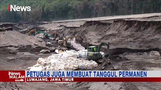 Antisipasi Banjir Lahar Dingin Semeru, Petugas Buat Jalur Aliran Lahar Baru #iNewsMalam 21/12