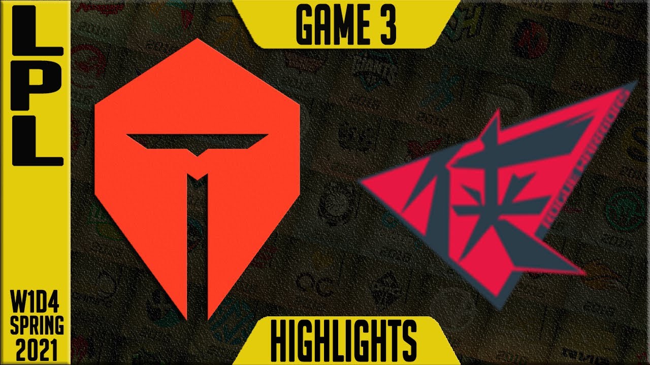 TES vs RW Highlights Game 3 | LPL Spring 2021 W1D4 | TOP Esports vs Rogue Warriors G3