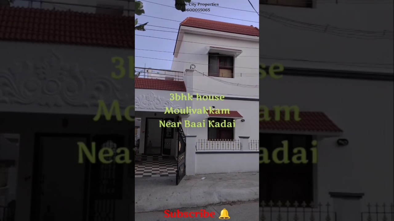 Independent House Sale in Moulivakkam, Porur, Chennai 🆔995  