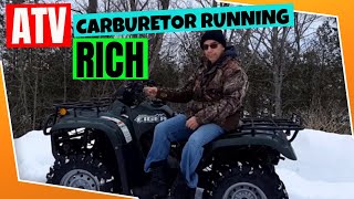 ATV CARBURETOR RUNNING RICH