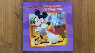 Ash reads Mickey and the Pet Shop Pup by Mary Packard illustratedby Fernando Guell
