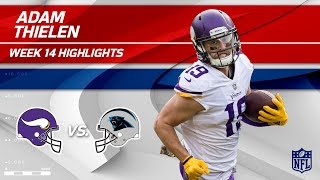 Adam Thielen Snags 105 Yards & 1 TD vs. Carolina! | Vikings vs. Panthers | Wk 14 Player Highlights