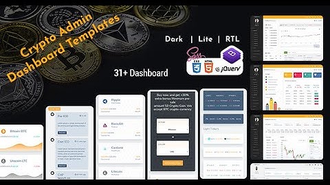 Cryptocurrency Dashboard Bootstrap Template with Light RTL Theme