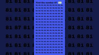 Find the number 87