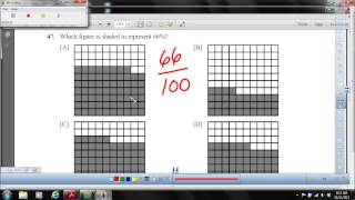 Objective 93   Determine the percent represented by a model on a 100 grid