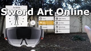 Sword Art Online GUI - AR with HoloLens