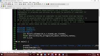 Arreglos bidimensionales en C, 4problemas
