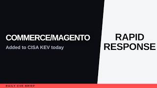 Adobe Commerce/Magento CISA KEV — Patch by 2026-09-27 News